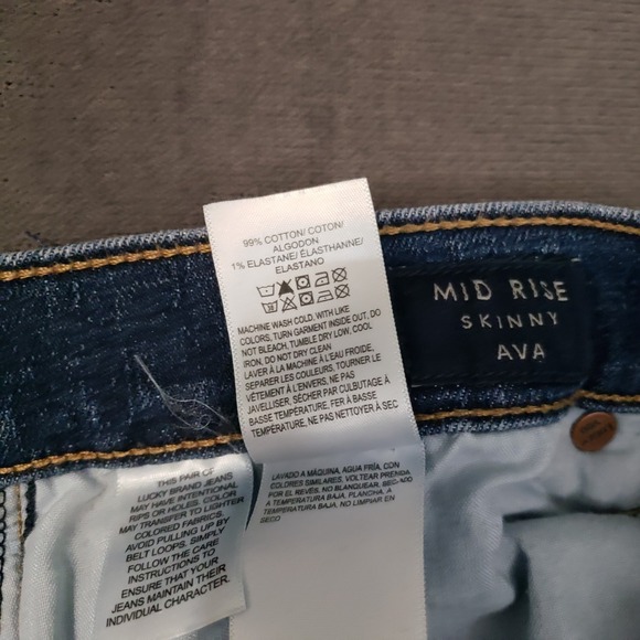 Lucky Brand Jeans Womens Size 8/29 Mid Rise Ava Skinny - Picture 9 of 11
